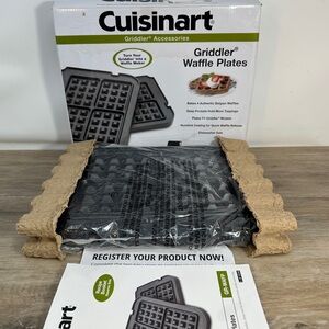 Cuisinart GR-WAFP Griddler Waffle Plates Accessory Accessory 2Metal Pieces NOB